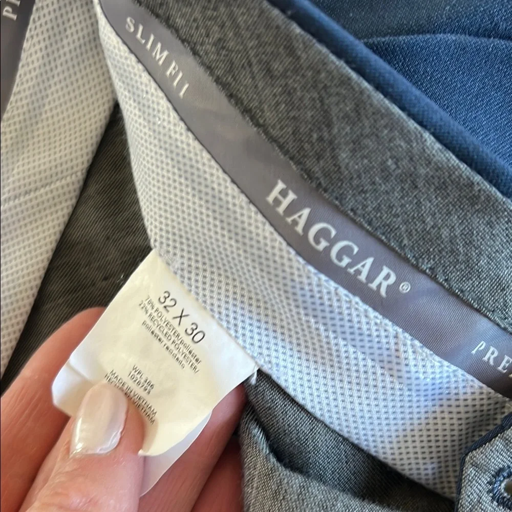 Haggar Men's Blue Dress Pants